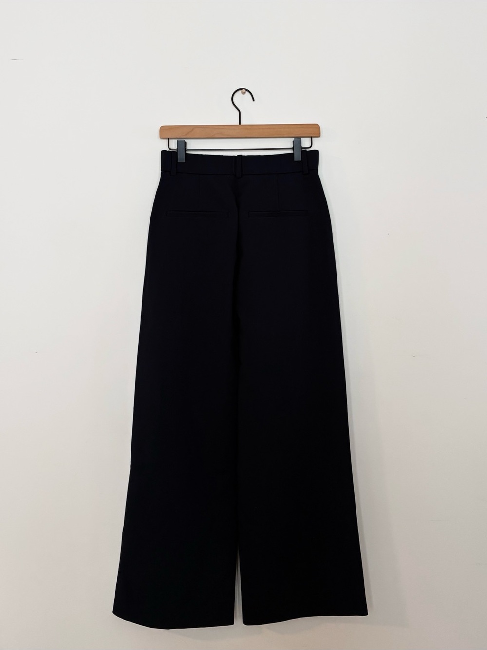 Abercrombie & Fitch Sloane Tailored Wide-leg Pants in Navy Size 27 short - Picture 8 of 8